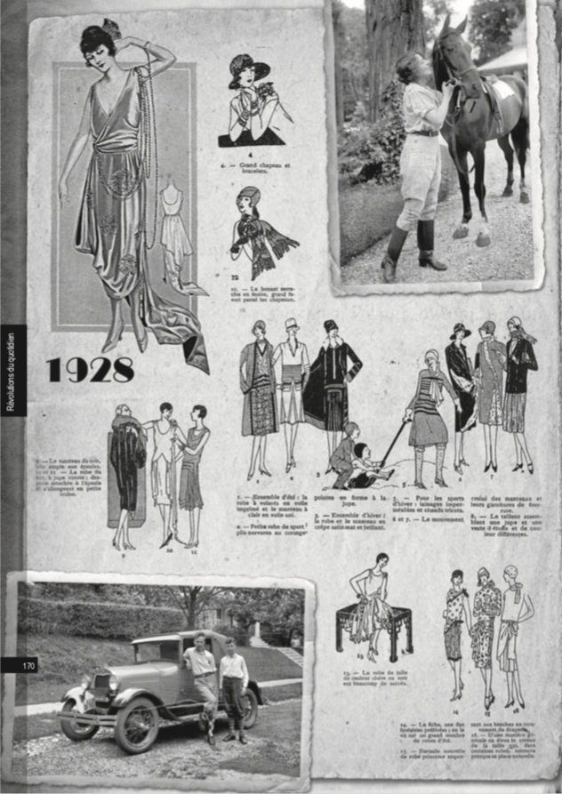 Extrait du livret années 20, la mode